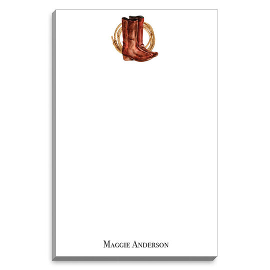 Cowboy Boots and Rope Notepads